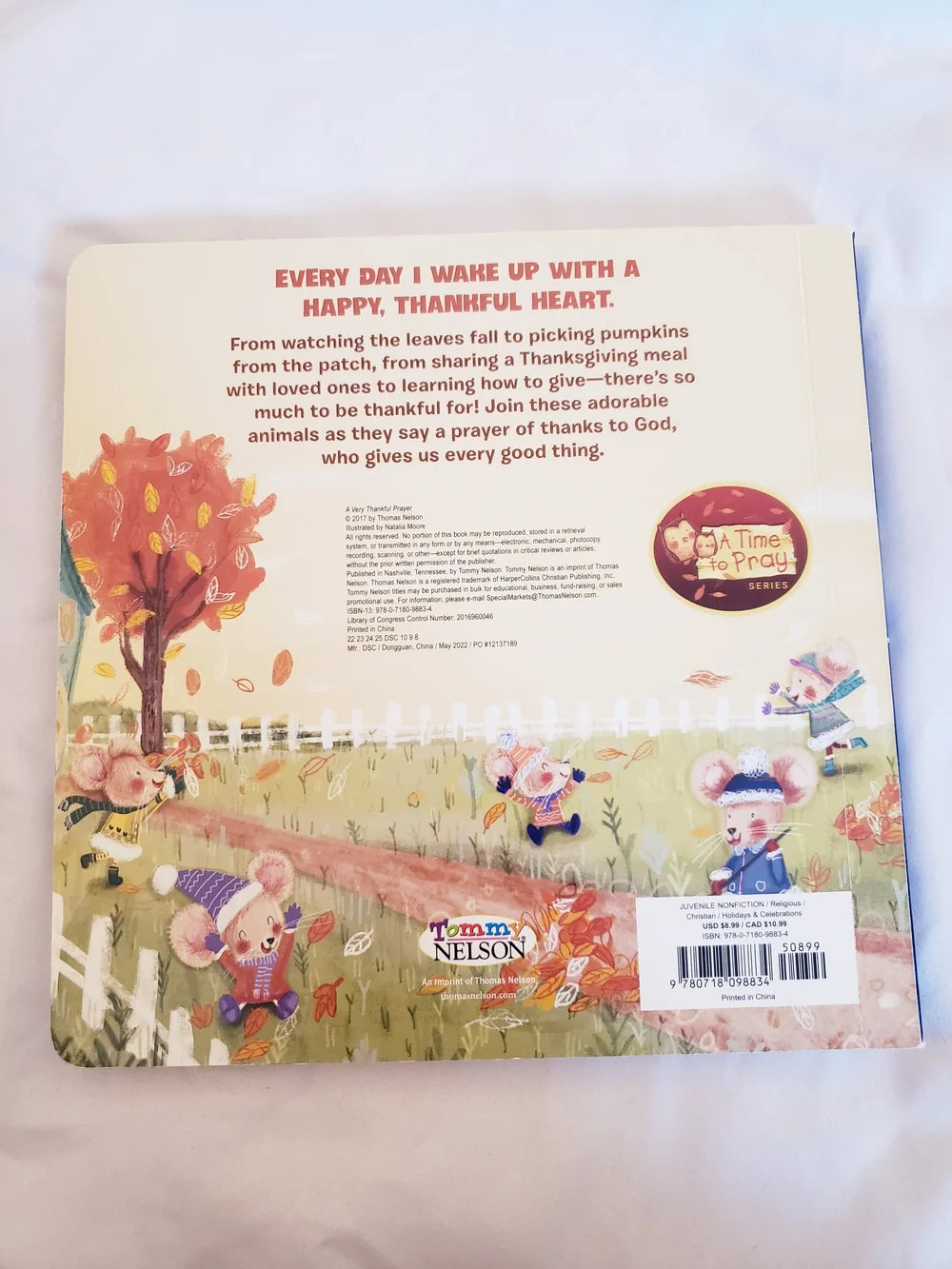 A Very Thankful Prayer Children's Board Book